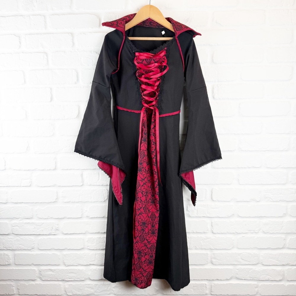 Vampire Witch Halloween‎ Costume Kids Girls Medium